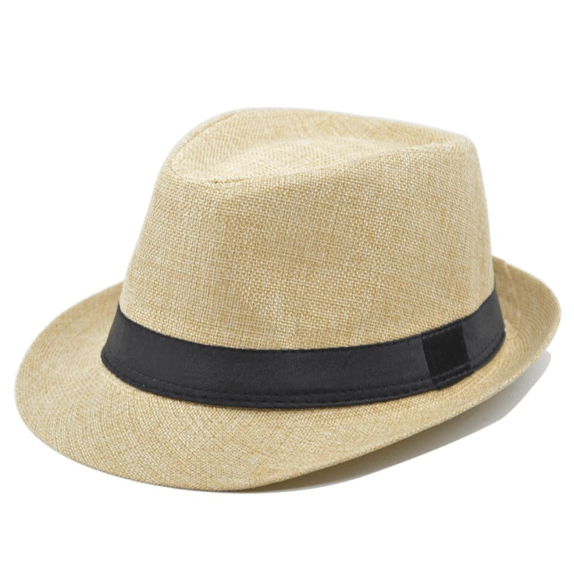 Panama Style Fedora - Cotton Linen Summer Hat for Men