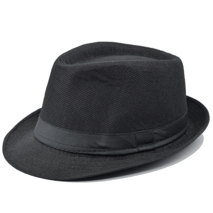 Panama Style Fedora - Cotton Linen Summer Hat for Men