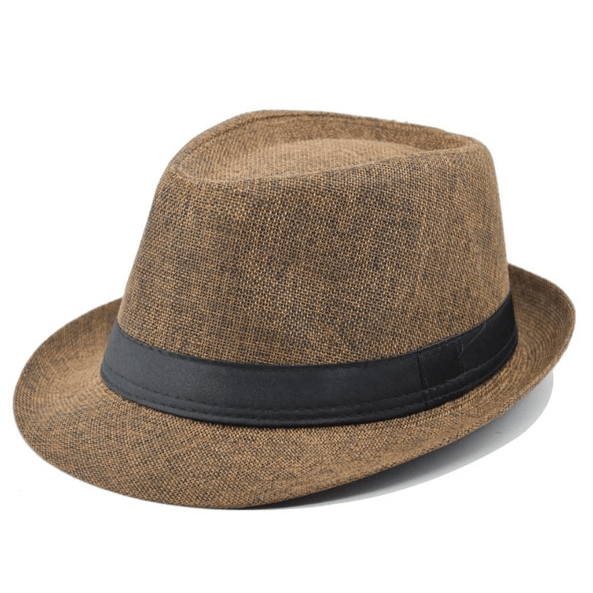 Panama Style Fedora - Cotton Linen Summer Hat for Men