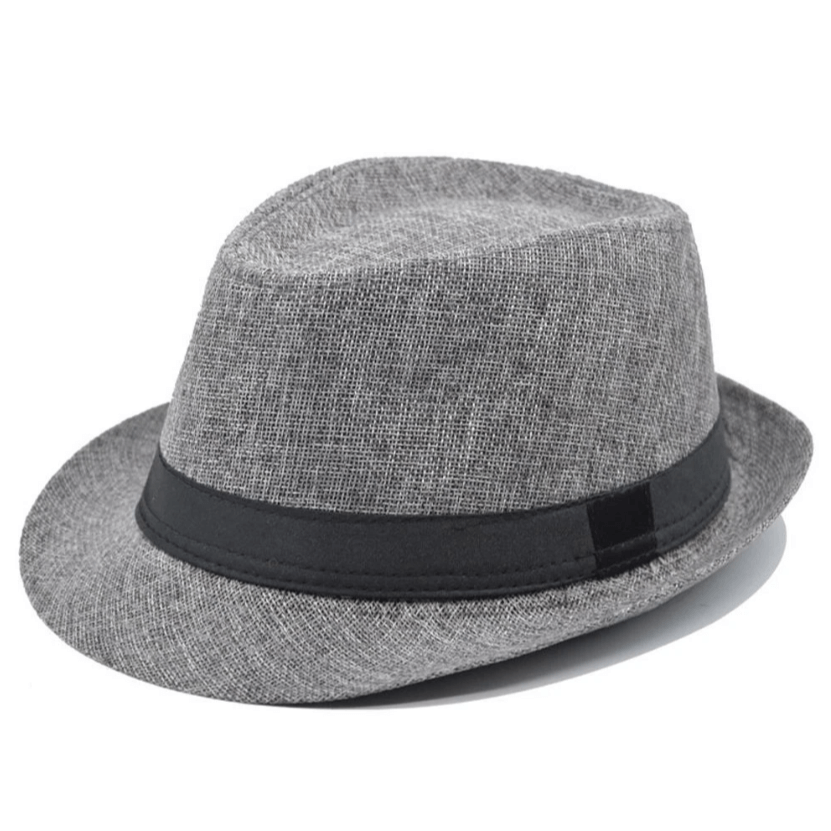 Panama Style Fedora - Cotton Linen Summer Hat for Men