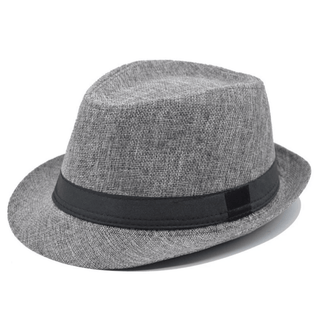 Panama Style Fedora - Cotton Linen Summer Hat for Men