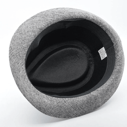 Panama Style Fedora - Cotton Linen Summer Hat for Men
