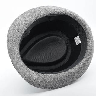 Panama Style Fedora - Cotton Linen Summer Hat for Men