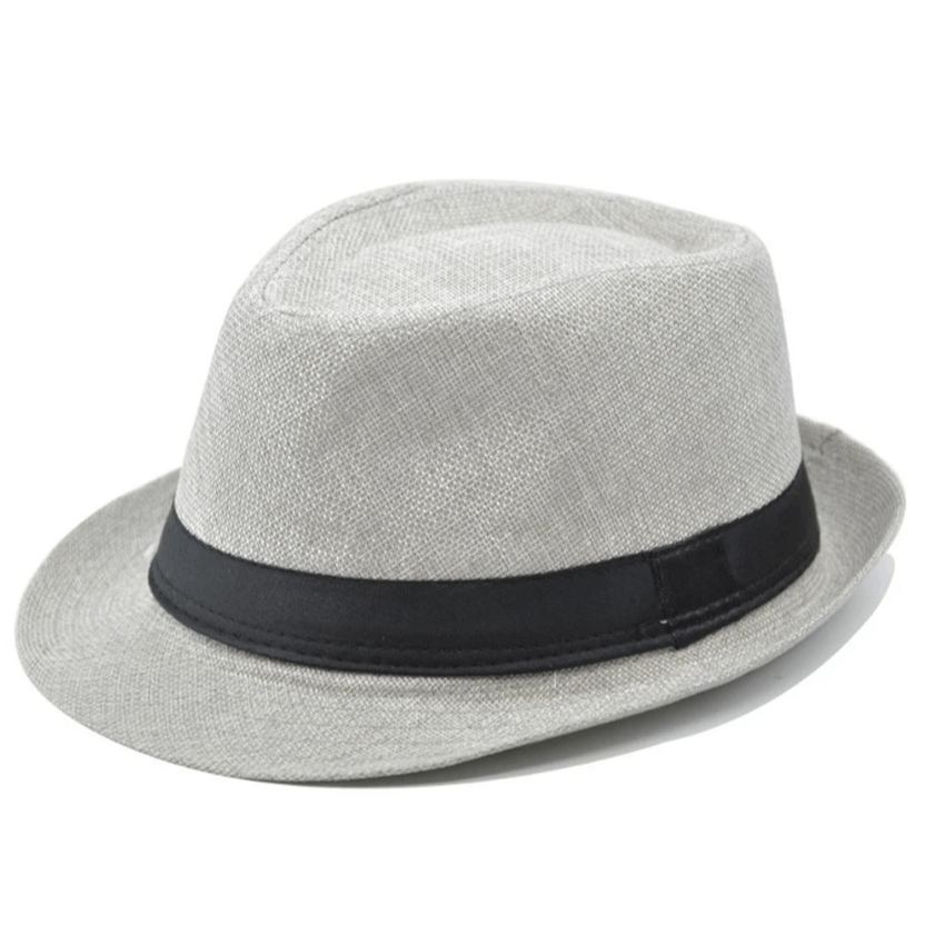 Panama Style Fedora - Cotton Linen Summer Hat for Men