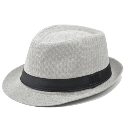 Panama Style Fedora - Cotton Linen Summer Hat for Men