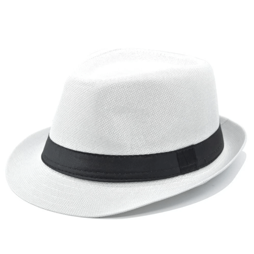 Panama Style Fedora - Cotton Linen Summer Hat for Men