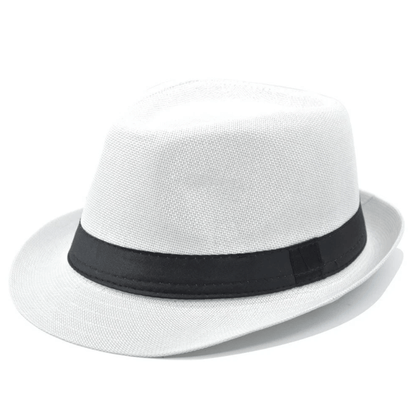 Panama Style Fedora - Cotton Linen Summer Hat for Men